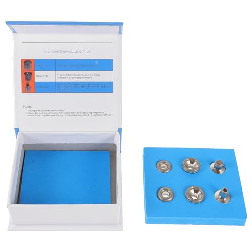 6 piezas Cabezal De Dermoabrasion Con Microtallado, Diamante Puntas de Dermoabrasion Repuesto para máquina de belleza de microdermoabrasión