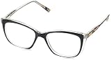Foster Grant Sofia Vergara x Women's Gloria Reading Glasses Square, Black and Leopard, 51 mm + 1.75