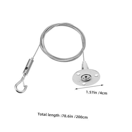 Image of Adjustable Steel Rope for Picture Frames Pcs Heavy Duty Hanging Kit Wall Mounting Hardware