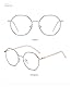 HOUSON blaulichtfilter Brille Damen Anti Blaulicht Brille Polygon Computer Brille blockierung uv Brillen für Damen Herren