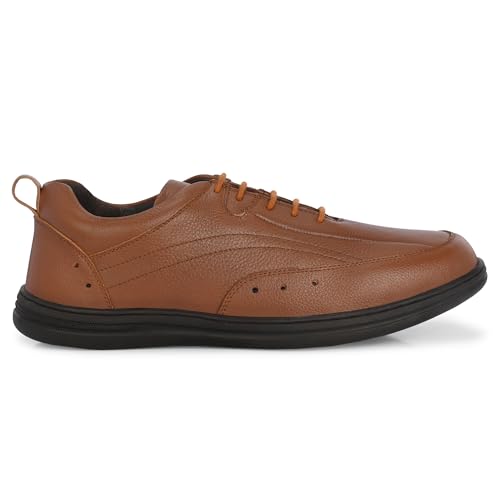 Image of Blue Leather by Centrino Genuine Leather Men's Formal Shoes | Cushioned Insole | Stylish Lace-Up | Durable & Leather Crafted | Uniform Dress Shoes | Perfect for Office Wear & Formal Dress (3986)