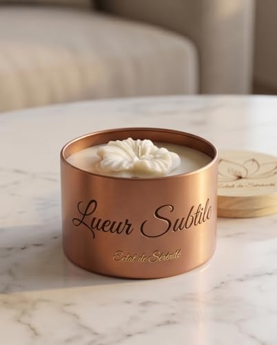 Bougie parfumée Éclat de Sérénité cire de soja Grasse Lueur Subtile