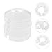 Hemobllo 6pcs Pipe Decorative Ring Cover Flange for Wall Plastic Escutcheon Plate Easy Install No Tools