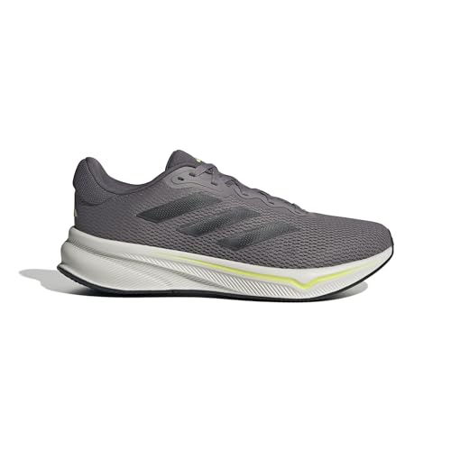 adidas Homme Response Runner Shoes, Taupe Oxide/Carbon/Pulse Lime, 40 EU