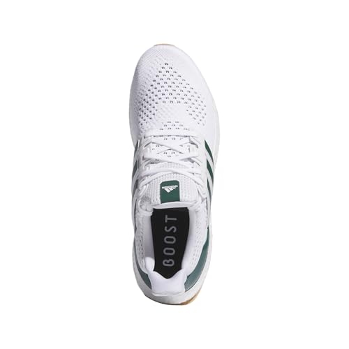 adidas Men's Ultraboost 1.0, White/Collegiate Green/Gum, 83