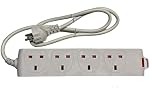 UK to Europe Schuko Type E/F Travel Adaptor Extension 4 Way for France, Germany, Italy, Spain, all EU countries.