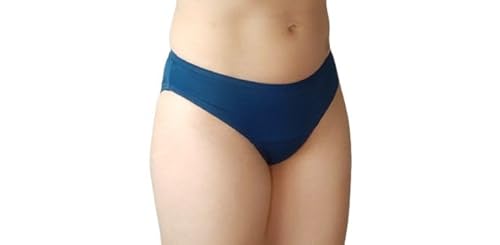 Veintitrés Bikini Menstrual Cintura Media Mujer Moda Baño L, Azul Veintitrés Bikini Menstrual Cintura Media Mujer Moda Baño L, Azul