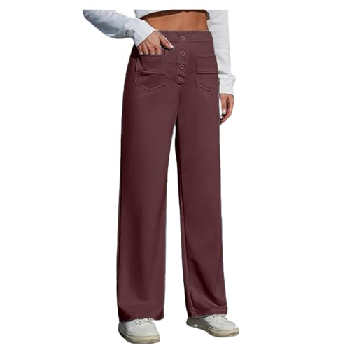 Pantalon de costume femme taille haute et jambe large chic