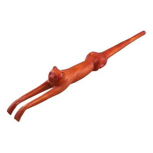Fangxuee Rascador de Espalda con Forma de, de Madera Antipicazón, Masajeador de, Estatua de en Forma de Animal, Rascador de Espalda para Aliviar el Picor
