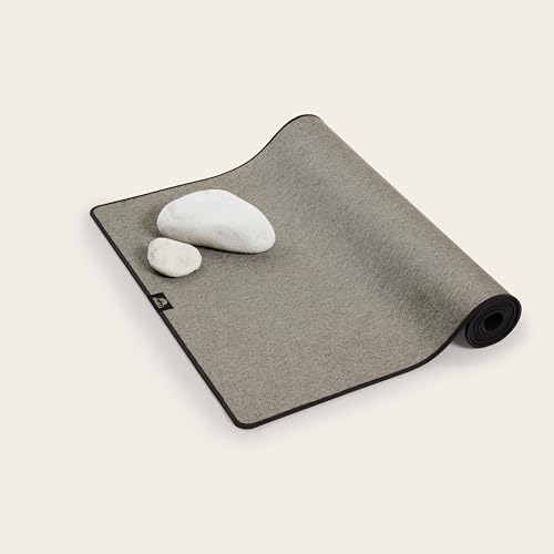ShaktiMat [Das Original seit 2007] Yogamatte für Meditation Pilates Yoga Fitness - Faire Produktion - Gymnastikmatte xxl - 180x66 cm - Granitschwarz