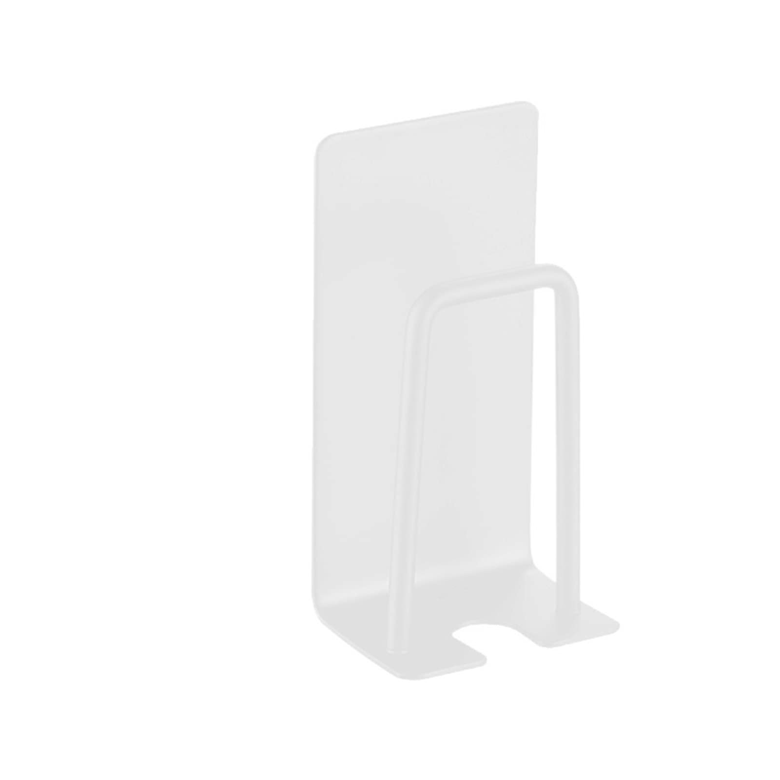 JINGYAN Toothbrush Holders Self Adhesive Toothbrush Holder Rack Bathroom Wall Hanging Stainless Steel Toothpaste Bracket Storage Accessories Set(White)