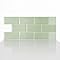 Alwayspon 10 Hojas De Adhesivos De Vinilo 3D Para Azulejos De Pared Adhesivos Para Cocina Bano Y Pared 11 4 X 9 Pulgadas Verde Oscuro
