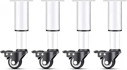 FenLinJun �L���X�^�[�t���S���e�[�u���r�ƌŒ�Ƌ�r �������߉\ �x�b�h�r �\�t�@�r �L�k�����������r �x�b�h �e�[�u�� �\�t�@�p�̊���DIY�����r (�z���C�g,����18-24cm)