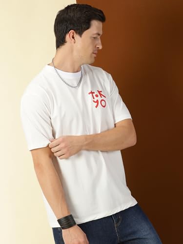 Image of Thomas Scott Men's | Graphic | Half Sleeve | Oversized Fit | 100% Cotton | Crew Collar | Casual Tshirt