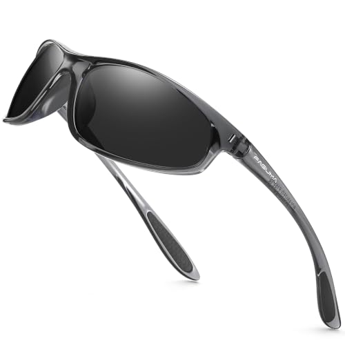Image of FAGUMA Polarized Sports Sunglasses For Men UV400 Protection | Cycling Driving Fishing
