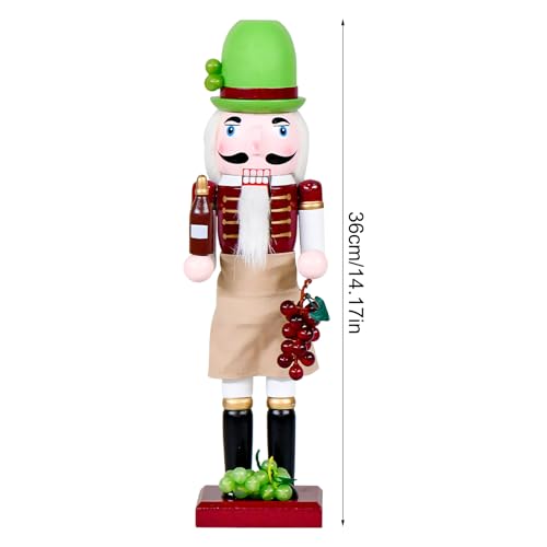 Casse-Noisette de Noël en bois figurine cadeau de cheminée - 6