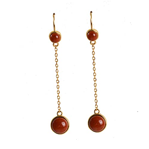 Boucles d'oreilles agate rouge argent plaqué or : finis les bijoux ternes et irritants