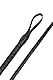 Erotische Accessoire Peitsche Flogger aus Kunstleder Öko-Leder Sex SM Zubehör lang schwarz