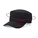 Lrastok Black Cadet Army Cap Military Style Hats Flat Top Cap Baseball Hat for Men Women