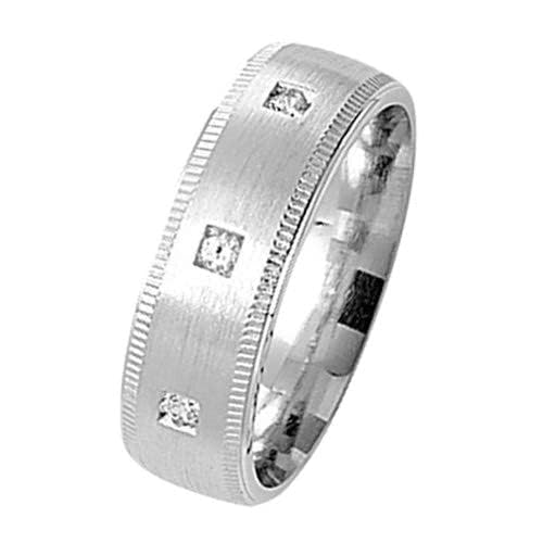 Bague homme et femme milgrain 7mm, l'alliance idéale pour sceller votre amour
