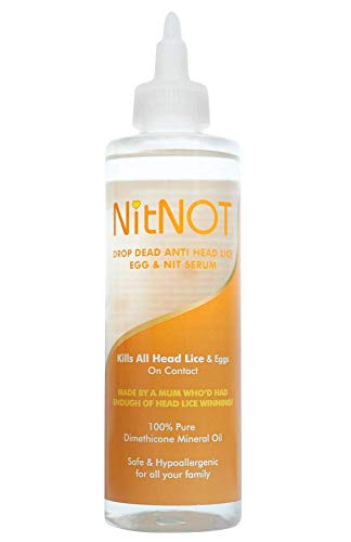 NitNOT Head Lice Treatment 200ml Guaranteed 100% Kills All Head Lice & Eggs - Any Age -Professional Grade - Easy & Safe to Use -