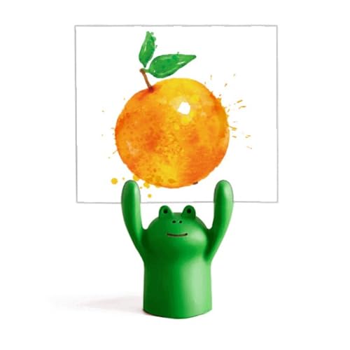 Porte-note grenouille dessin animé et orange fruit pour égayer votre espace de télétravail