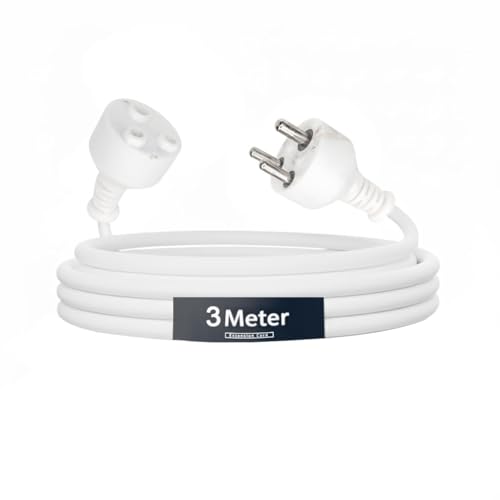 Image of Electronic Spices 3 Meter 3 Pin Heavy Duty Power Extension Cable | Male to Female Extension Cord for Home Appliances, Electronics & Tools