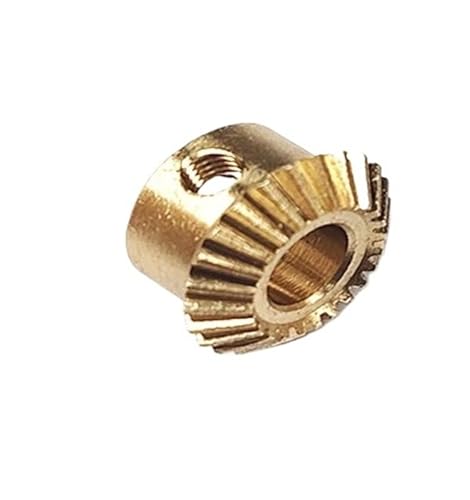 Engrenage conique 0.4M 12 dents en cuivre pour micro moteur et robotique DIY à renvoi d'angle