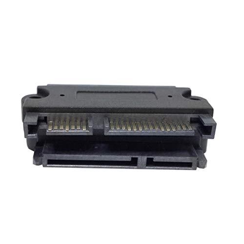Adaptador Convertidor SATA 22P Macho a Hembra, Negro miniatura 4