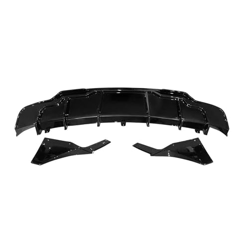 Difusor de labio de parachoques con acabado premium negro brillante para Tesla Model 3