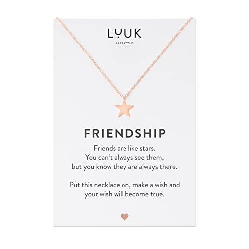 Collier ancre marine en or rose LUUK LIFESTYLE pour sublimer vos tenues d'été