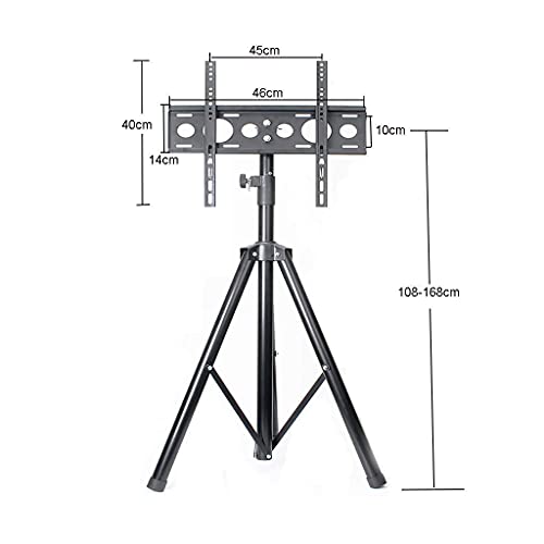 Soporte para TV de piso portátil con rotación y tilde miniatura 4
