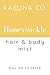 Honeysuckle Natural Hair & Body Mist Spray, Pure Essential and Fragrance Oils, Alcohol-Free, Handmade in California, 0.5Fl Oz