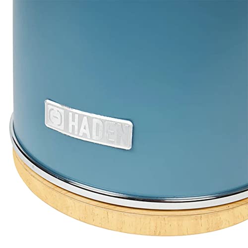 Haden Dorchester 1.7L Stainless Steel Countertop Electric Water Tea Kettle with Temperature Presets and LED Display, Stone Blue