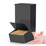 BUYYAH Hog Feeder, 2.5 Bushels Capacity, Heavy Duty...