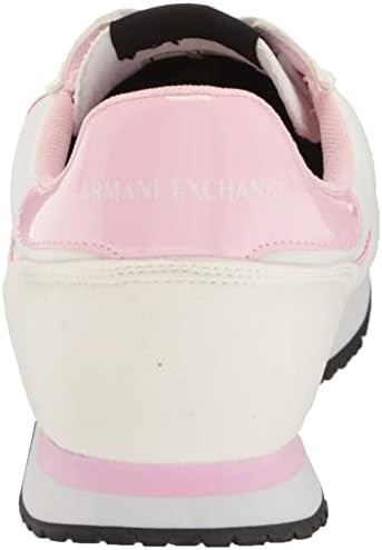 A | X ARMANI EXCHANGE Women's AX Rio Logo Sneakers, Opt. White + Lilac, 11 | Image 2