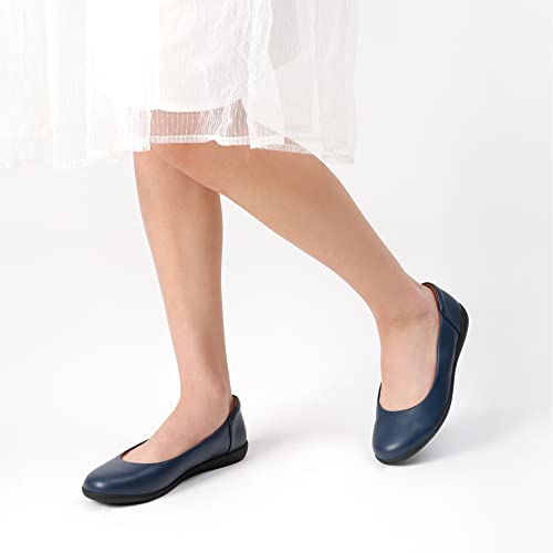 Image of DREAM PAIRS Women's Comfortable Ballet Dressy Work Flats, Round Toe Slip on Office Shoes