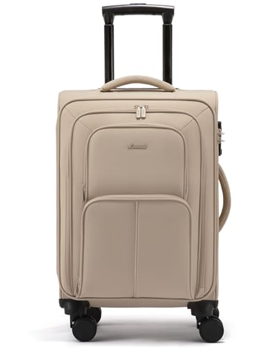 LOVEVOOK Carry On Luggage 22x14x9 Airline Approved, 22 Inch Softs...