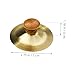 IMIKEYA 6 Pcs Safe Metal Finger Cymbals with Wooden Handles Portable Musical Instrument for Adults for Belly Dancing and Orff Music Activities
