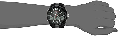 MEN'S BLACK STRAP ANA DIGI SPORTS WATCH