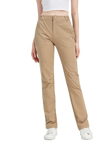 KUTOOK Pantalones Senderismo Mujer Transpirable Pantalones de Acampada y Marcha para Mujer Ligero Trekking Deportivos al Aire Libre KHA-M