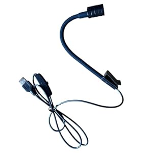 AOOOWER LED Terrarienlampe mit Schwanenhals