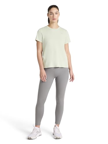 Reebok Women’s Align Interlock Short Sleeve Crewneck T-Shirt, Standard Fit, Lightweight Poly Interlock Fabric, Sea Foam, Large - image 3
