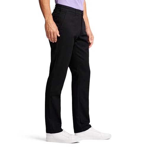 IZOD Men's Saltwater Stretch Flat-Front Chino Pants, Stone Strt, 33W x 30L3