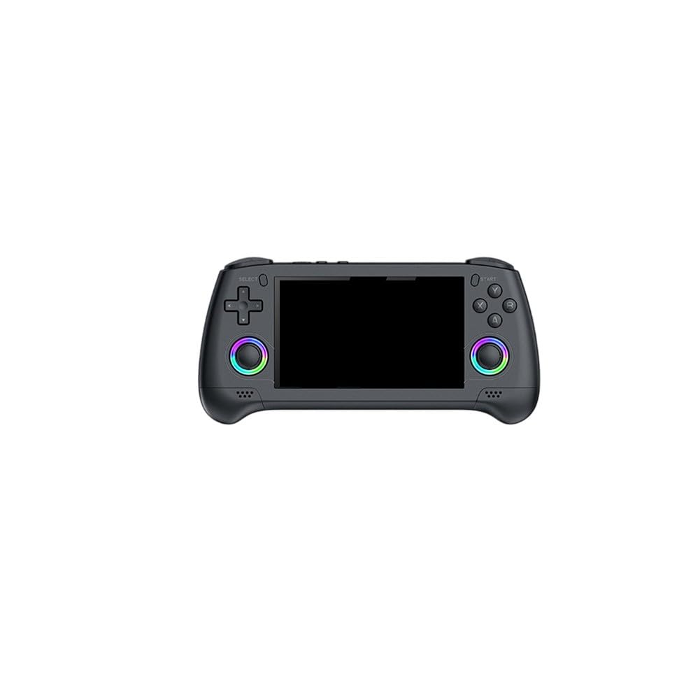 Console de jeu portable rétro avec écran RVB 4,3 pouces et jeux d'arcade 3D noirs en ABS