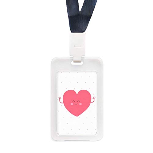 Porte-carte transparent rose à cœur pour vos sorties de Saint-Valentin