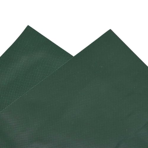 vidaXL Abdeckplane, Plane Abdeckung Reißfest Wasserfest, Schutzplane UV-Beständig Schimmelbeständig, Schutzhülle Zeltplane, Grün 5x5m 650 g/m²