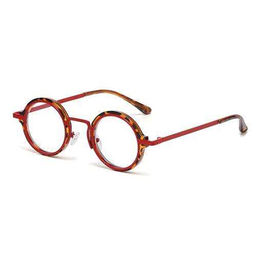 Image of Classic Round Glasses for men women Circle Blue Light Eyeglasses Hippie Style Non Prescription Eyewear