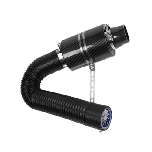Tuyau d'admission d'air froid universel avec ventilateur boostant le flux du filtre 3"