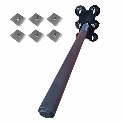 ZIMGOD Wing Chun Dummy Portable Wing Chun Trainer Dummies, Tai Chi Spring Pile Training Device, Martial Arts Practice Tool for Wall, Kung Fu Equipment with Install Fitting